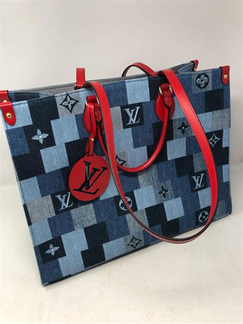 louis vuitton denim onthego.